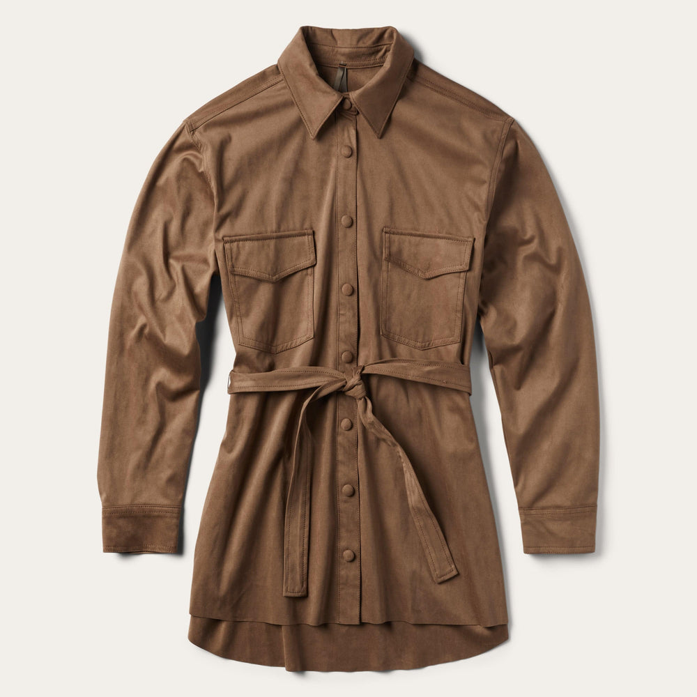 Stetson Khaki Suede Western Shirt - Stetson