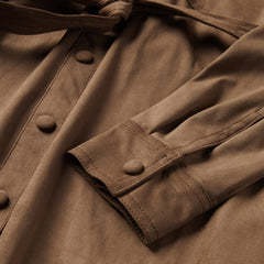 Stetson Khaki Suede Western Shirt