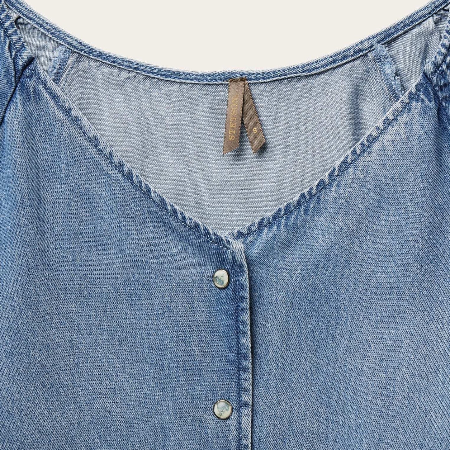 Stetson Denim Snap Front Blouse - Stetson - Flyclothing LLC