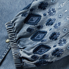 Stetson Denim Snap Front Blouse