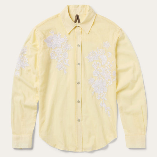 Stetson Embroidered Cotton Lawn Snap Front Shirt