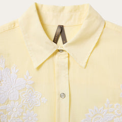 Stetson Embroidered Cotton Lawn Snap Front Shirt