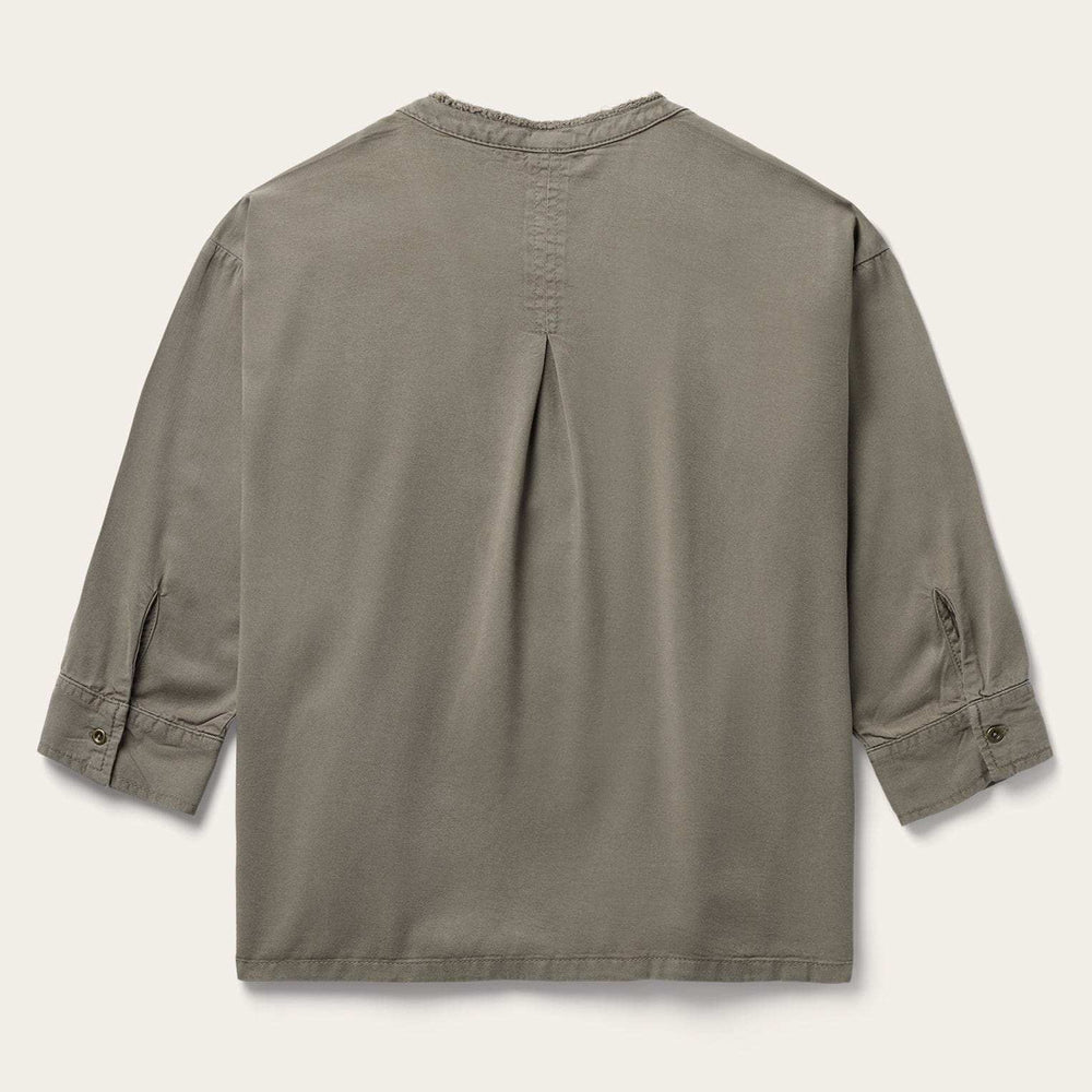 Stetson Olive Twill Peasant Blouse - Stetson - Flyclothing LLC