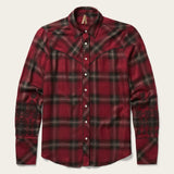 Stetson Western Plaid Wine Shirt - Stetson - Flyclothing LLC