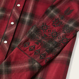 Stetson Western Plaid Wine Shirt - Stetson - Flyclothing LLC