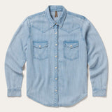 Stetson Light Denim Western Shirt - Stetson - Flyclothing LLC