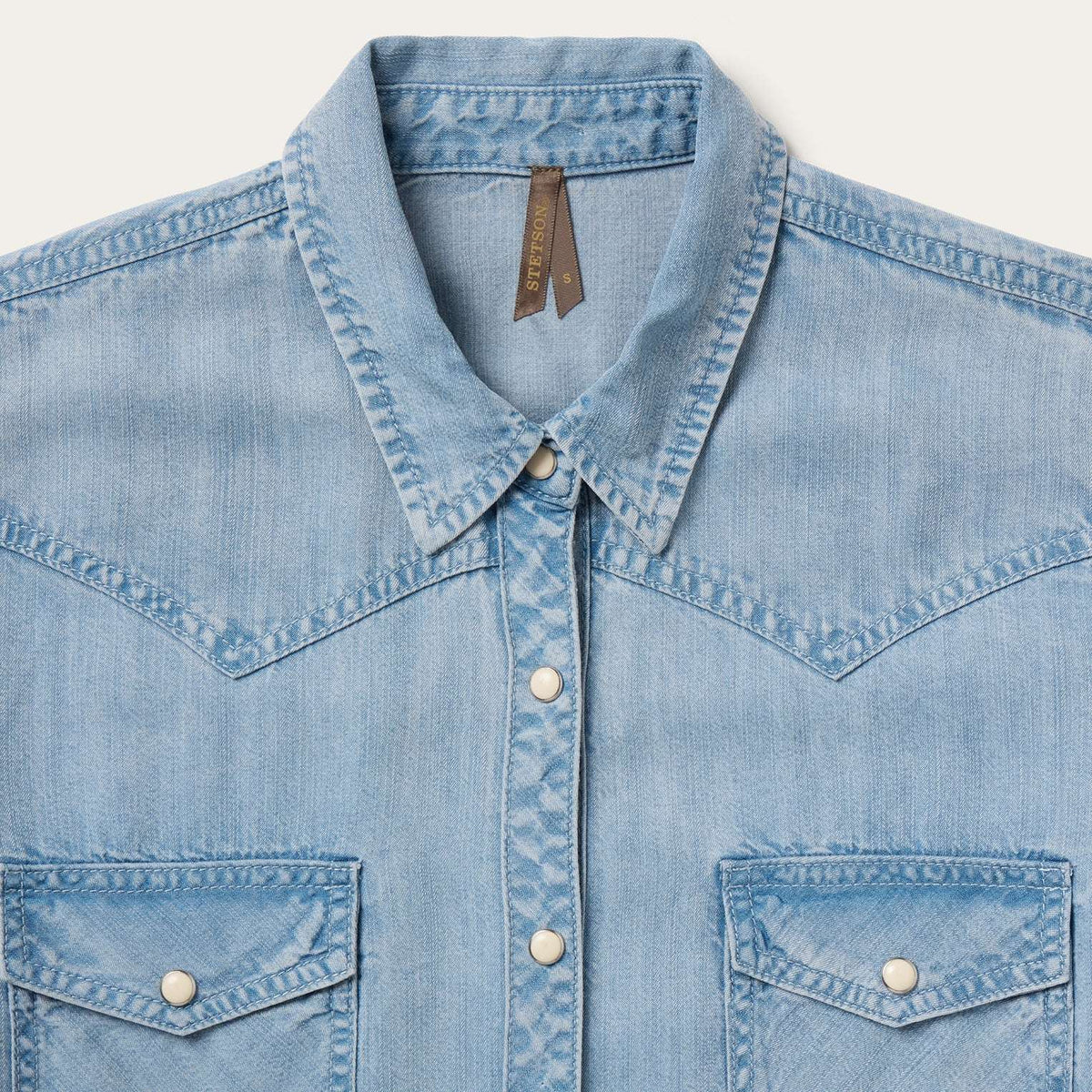 Stetson Light Denim Western Shirt - Stetson - Flyclothing LLC