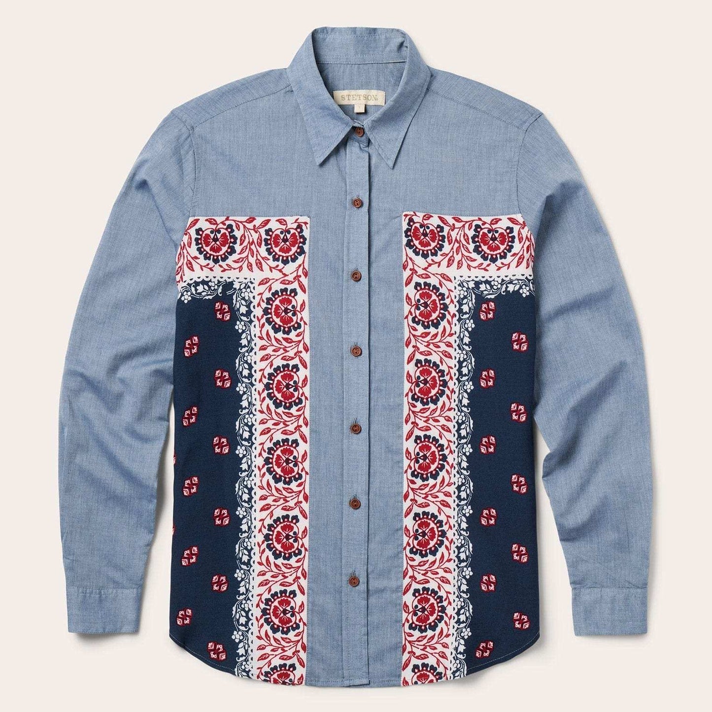 Stetson Chambray Bandana Shirt - Stetson - Flyclothing LLC