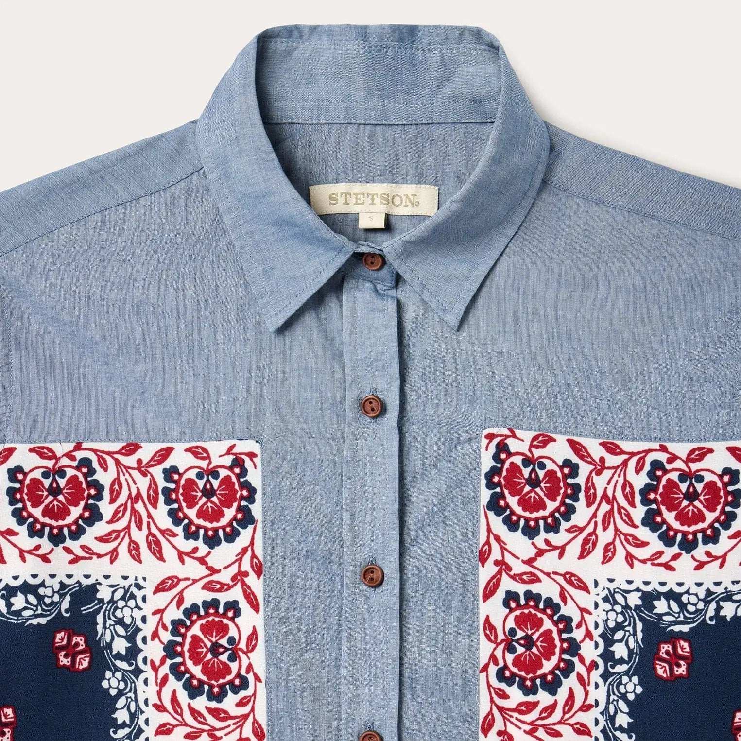 Stetson Chambray Bandana Shirt - Stetson - Flyclothing LLC
