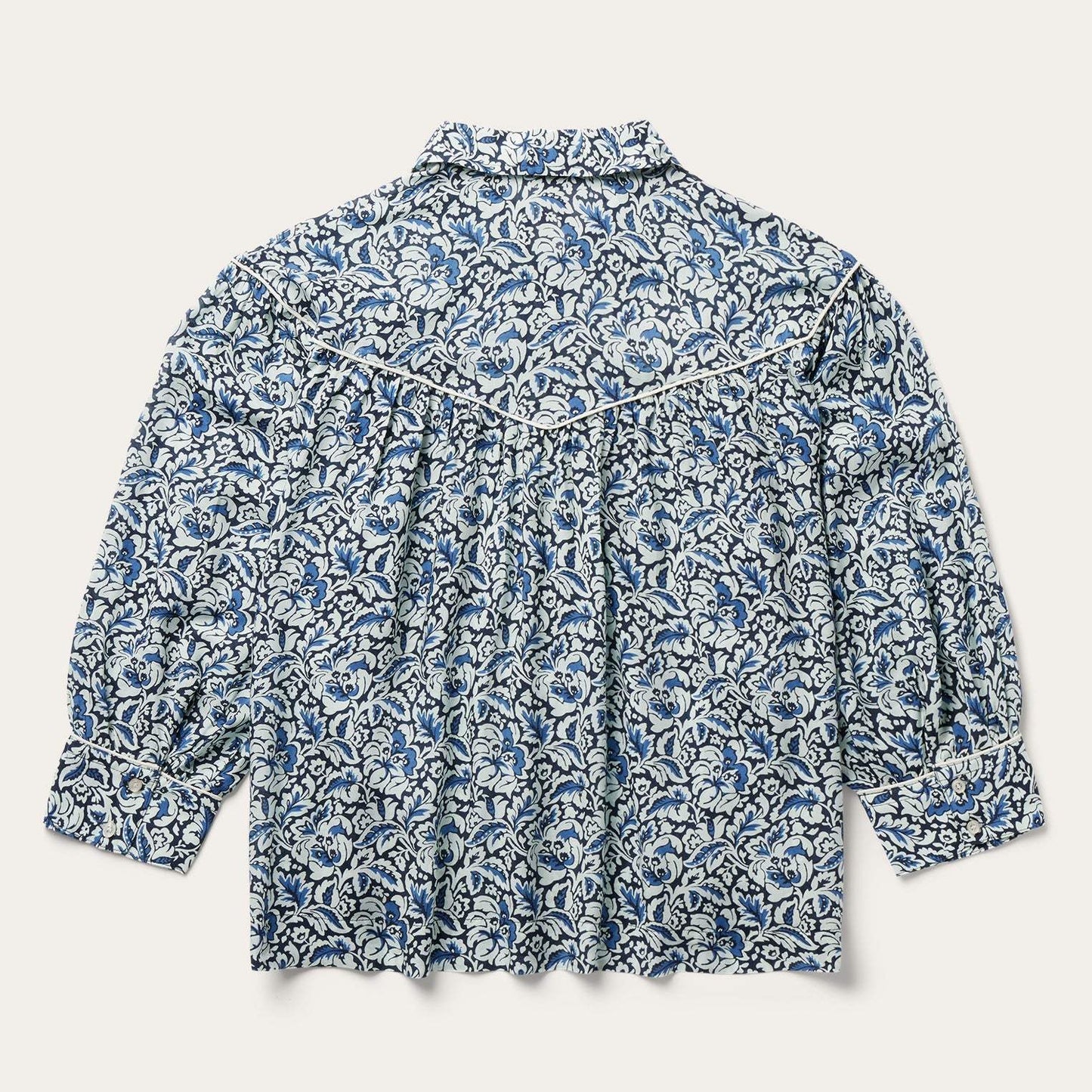 Stetson Indigo Tapestry Print Blouse - Stetson - Flyclothing LLC