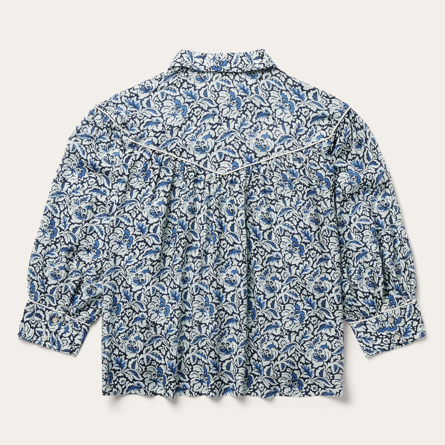 Stetson Indigo Tapestry Print Blouse - Stetson - Flyclothing LLC