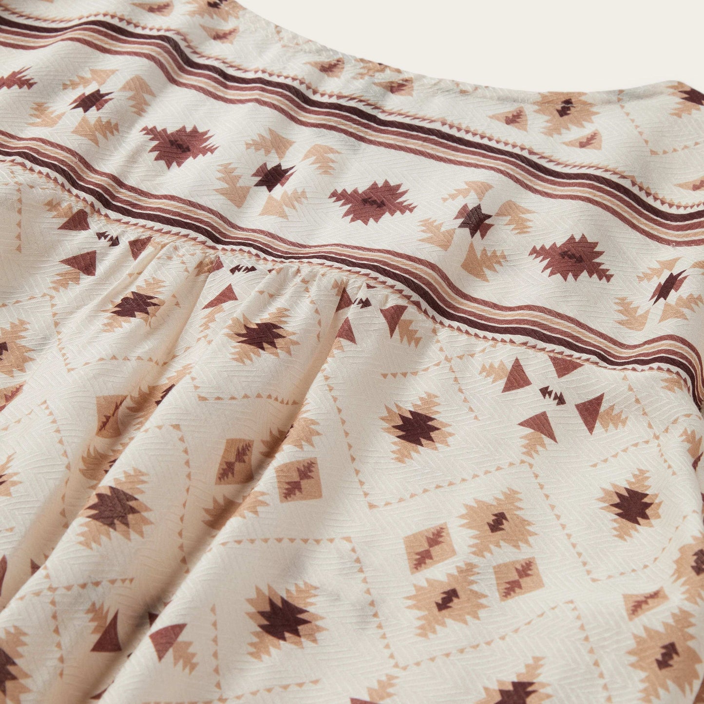 Stetson Gaucho Print Herringbone Blouse - Stetson - Flyclothing LLC