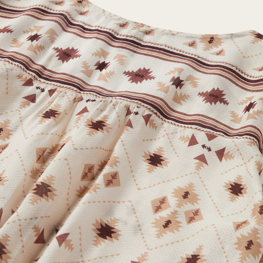 Stetson Gaucho Print Herringbone Blouse - Stetson - Flyclothing LLC