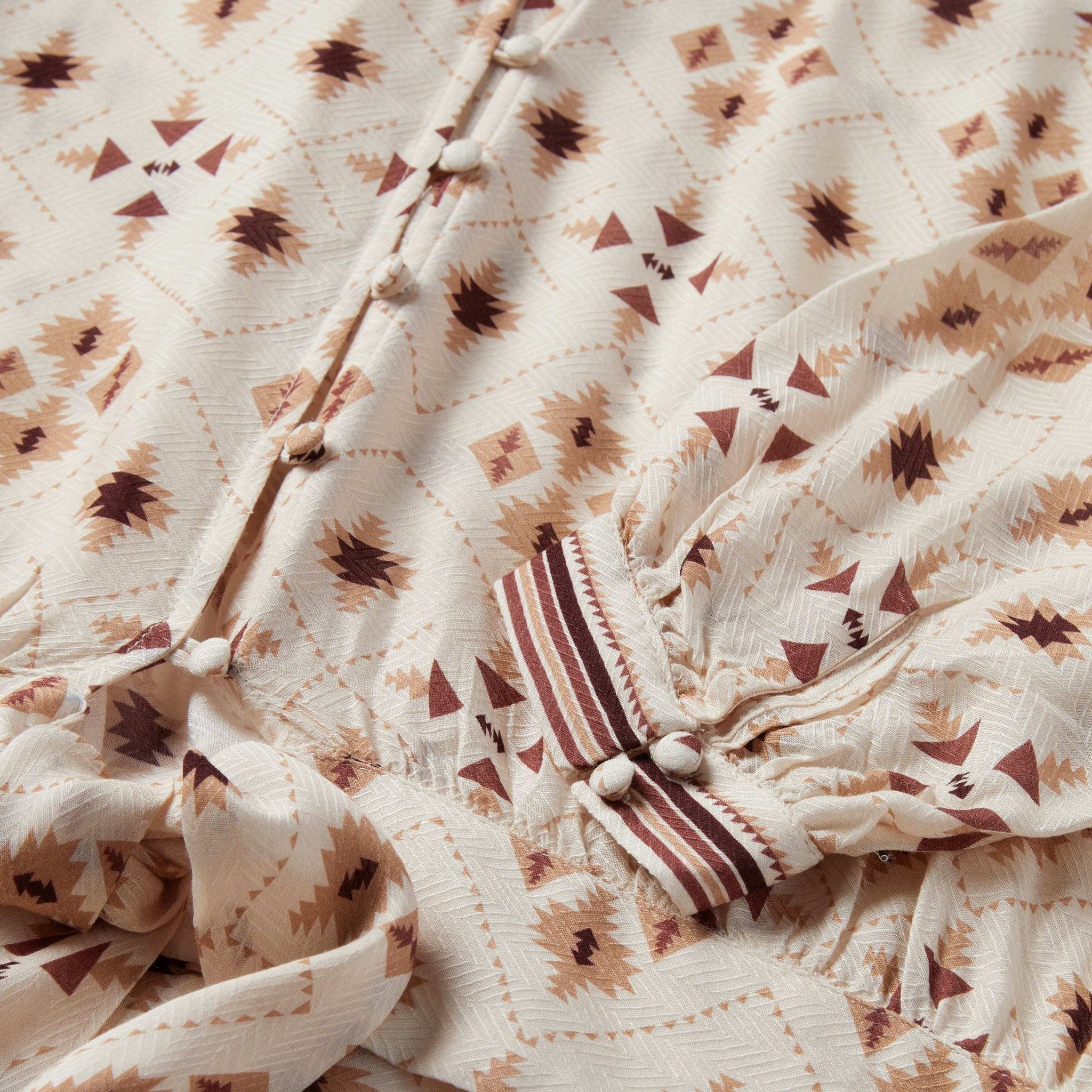 Stetson Gaucho Print Herringbone Blouse - Stetson - Flyclothing LLC