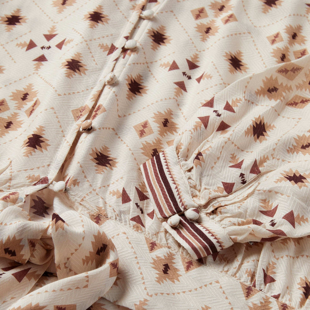 Stetson Gaucho Print Herringbone Blouse - Stetson - Flyclothing LLC