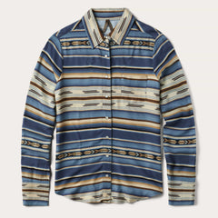 Stetson Indigo Serape Print Shirt