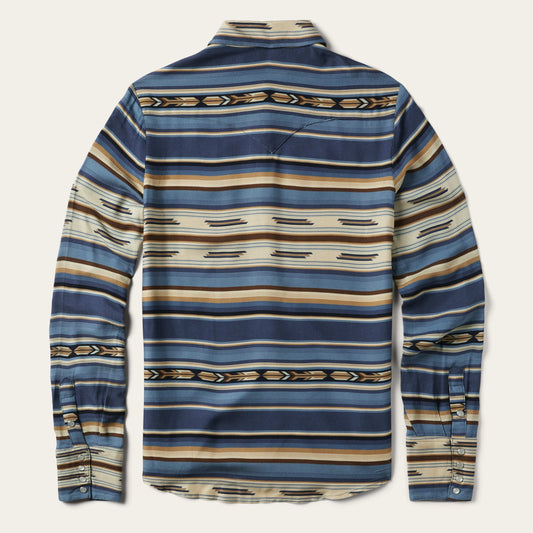 Stetson Indigo Serape Print Shirt