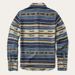 Stetson Indigo Serape Print Shirt
