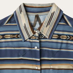 Stetson Indigo Serape Print Shirt