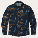 Stetson Ranch Life Print Western Shirt - Navy