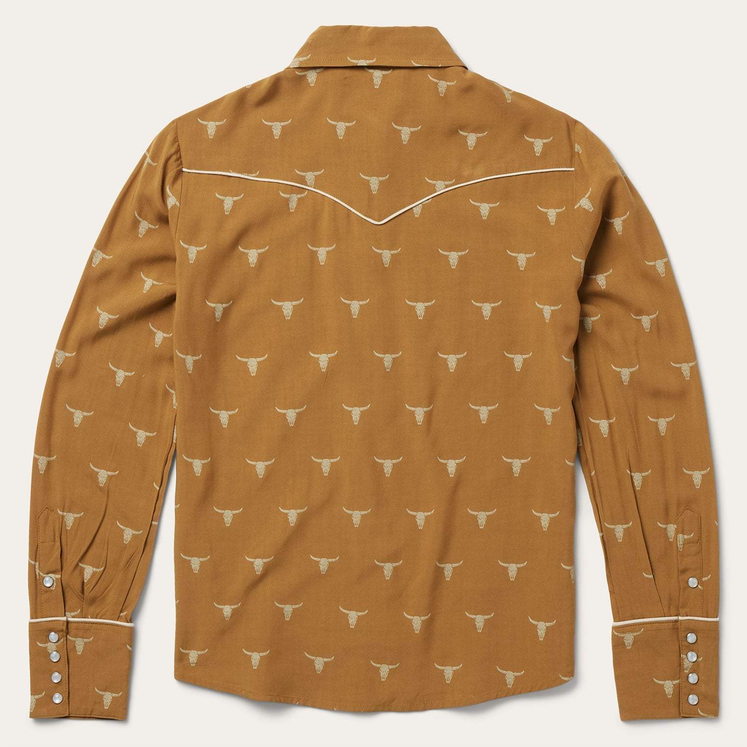Stetson Mojave Longhorn Print Snap Western Shirt - Stetson - Flyclothing LLC