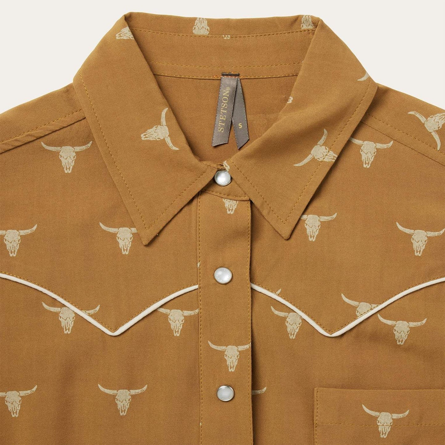 Stetson Mojave Longhorn Print Snap Western Shirt - Stetson - Flyclothing LLC