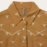 Stetson Mojave Longhorn Print Snap Western Shirt - Stetson - Flyclothing LLC