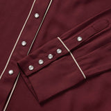 Stetson Twill Western Shirt Wine - Stetson - Flyclothing LLC