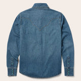 Stetson Turquoise Womens Snap Western Denim Shirt - Stetson - Flyclothing LLC