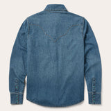 Stetson Turquoise Womens Snap Western Denim Shirt - Stetson