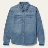 Stetson Loose Fit Denim Snap-Front Shirt - Stetson