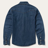 Stetson Dark Denim Snap Western Shirt - Stetson