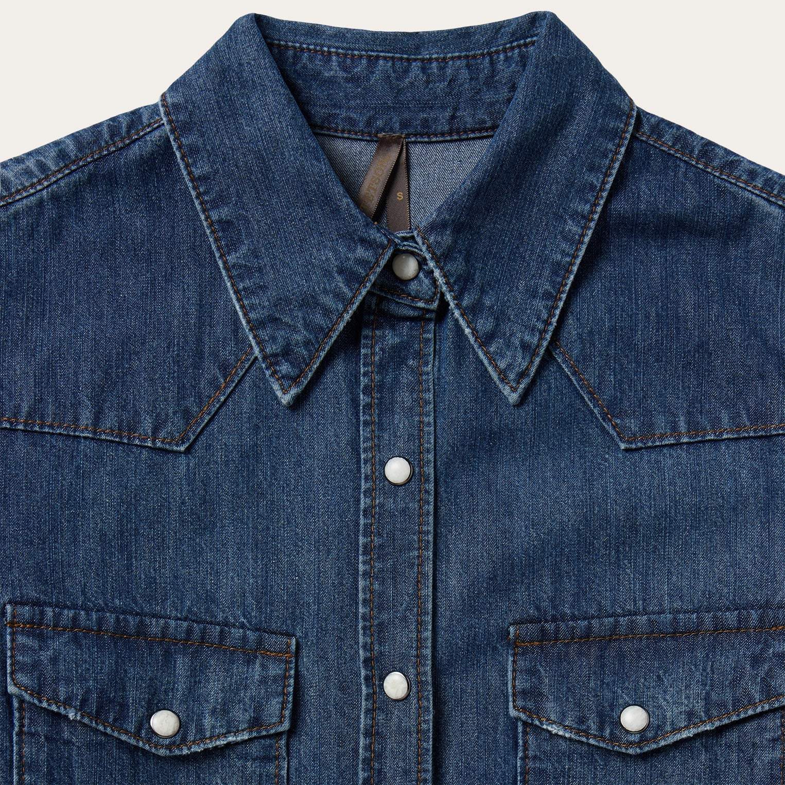 Stetson Dark Denim Snap Western Shirt - Stetson - Flyclothing LLC