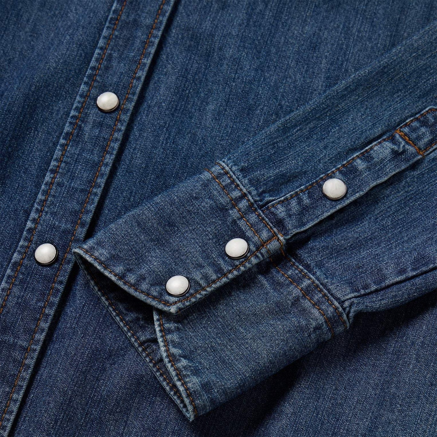 Stetson Dark Denim Snap Western Shirt - Stetson - Flyclothing LLC