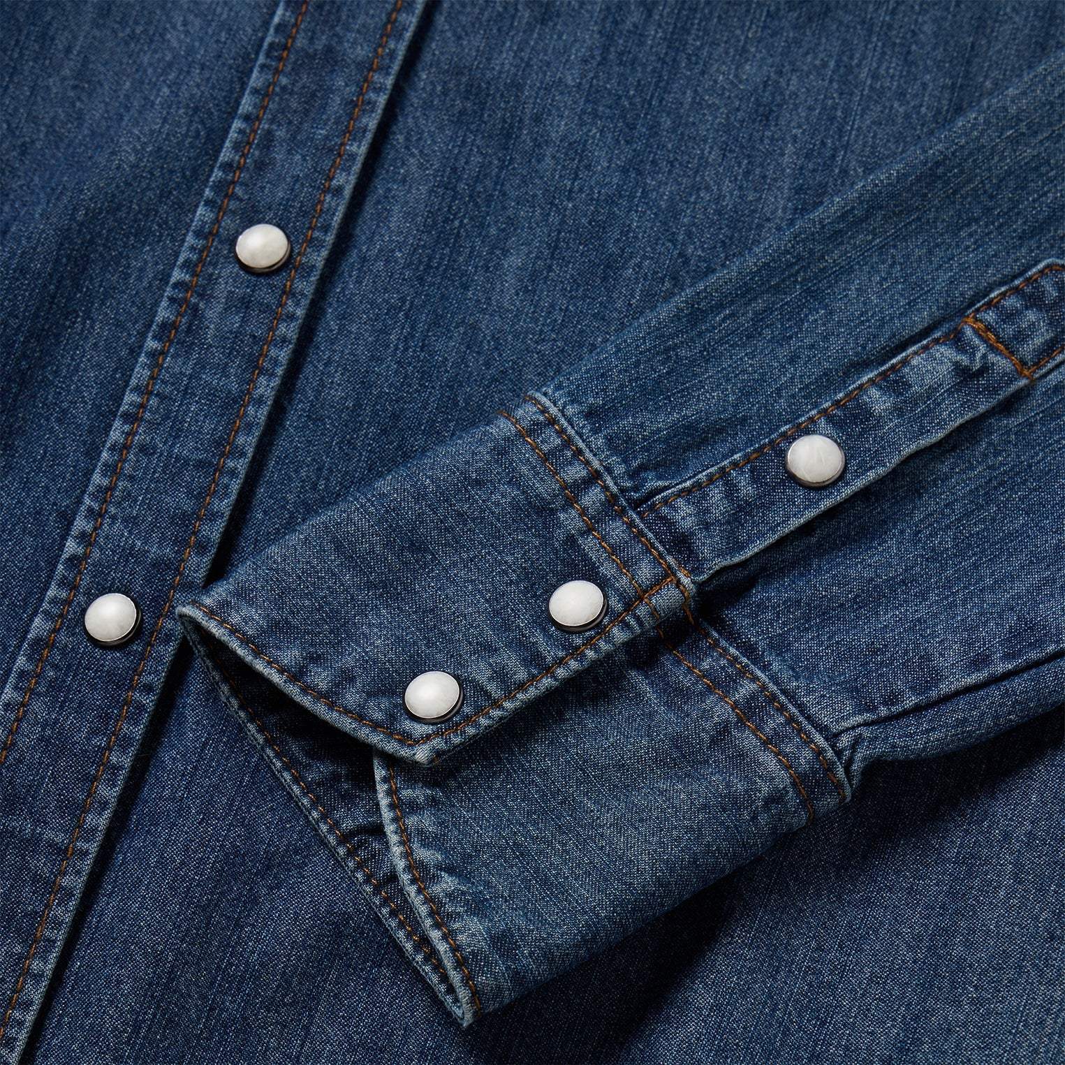 Stetson Dark Denim Snap Western Shirt - Stetson - Flyclothing LLC