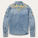 Stetson Embroidered Loose Fit Denim Shirt - Stetson