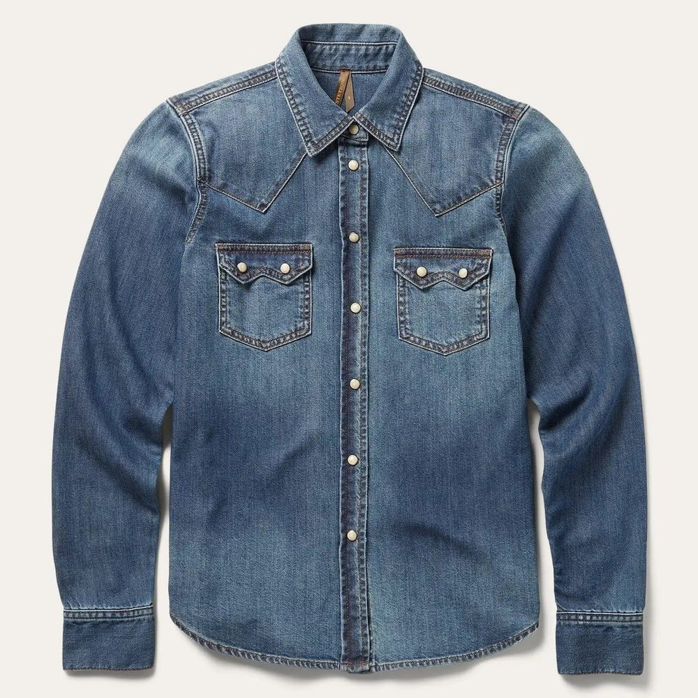 Stetson Distressed Denim Shirt - Stetson