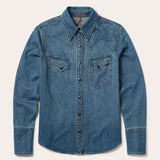 Stetson Chocolate Snap Western Denim Shirt - Stetson