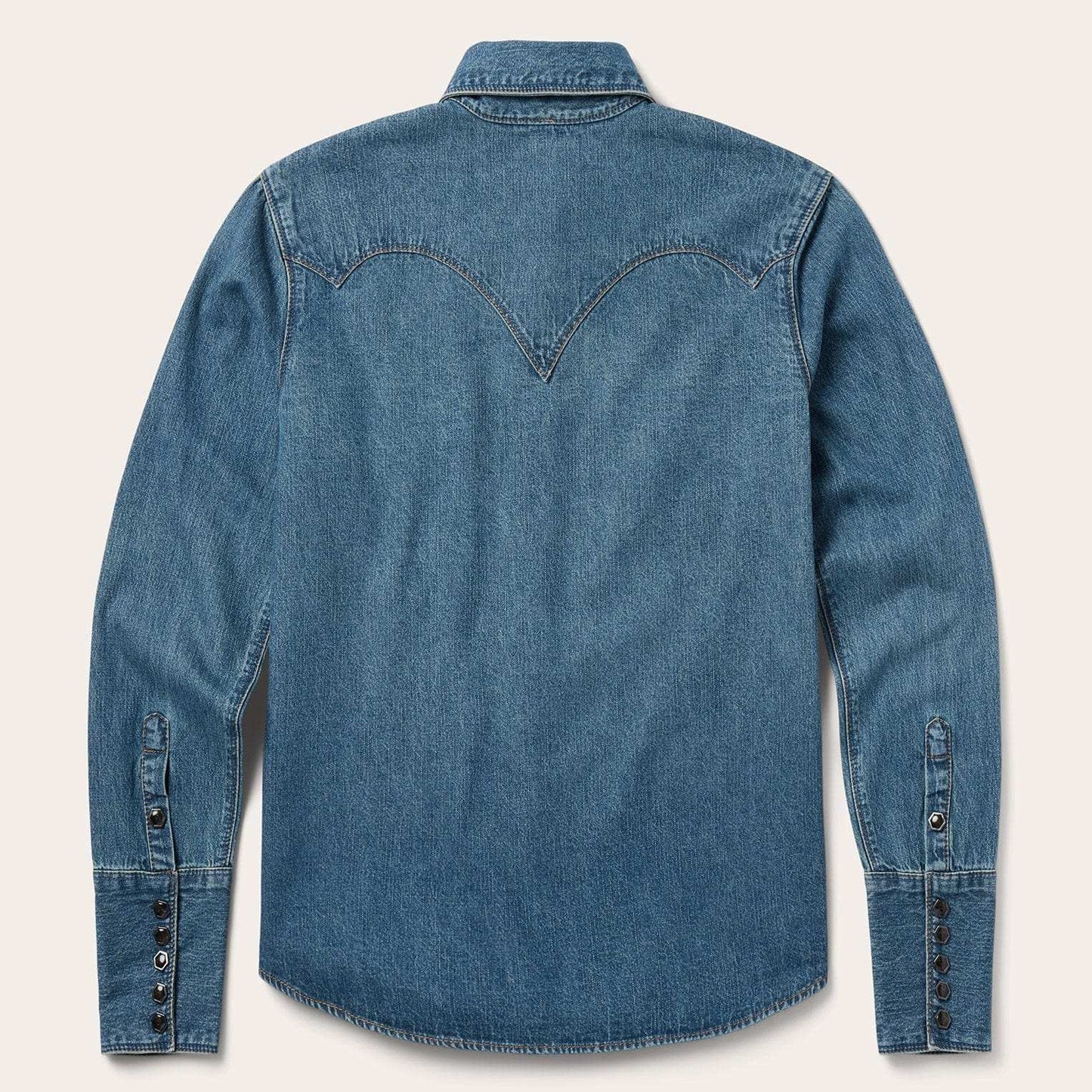 Stetson Chocolate Snap Western Denim Shirt - Stetson - Flyclothing LLC