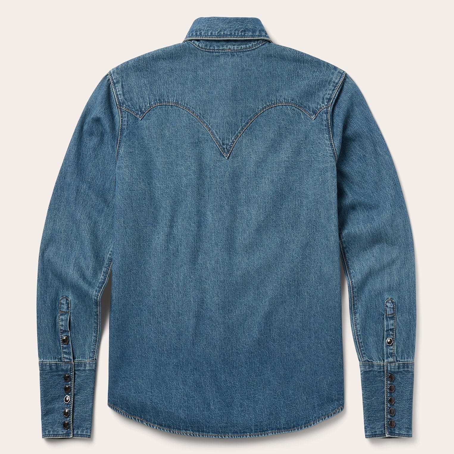 Stetson Chocolate Snap Western Denim Shirt - Stetson - Flyclothing LLC