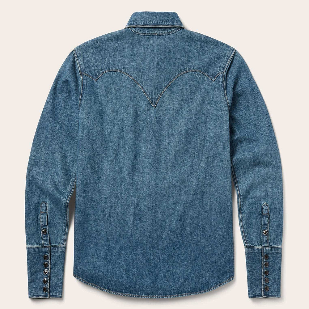 Stetson Chocolate Snap Western Denim Shirt - Stetson - Flyclothing LLC