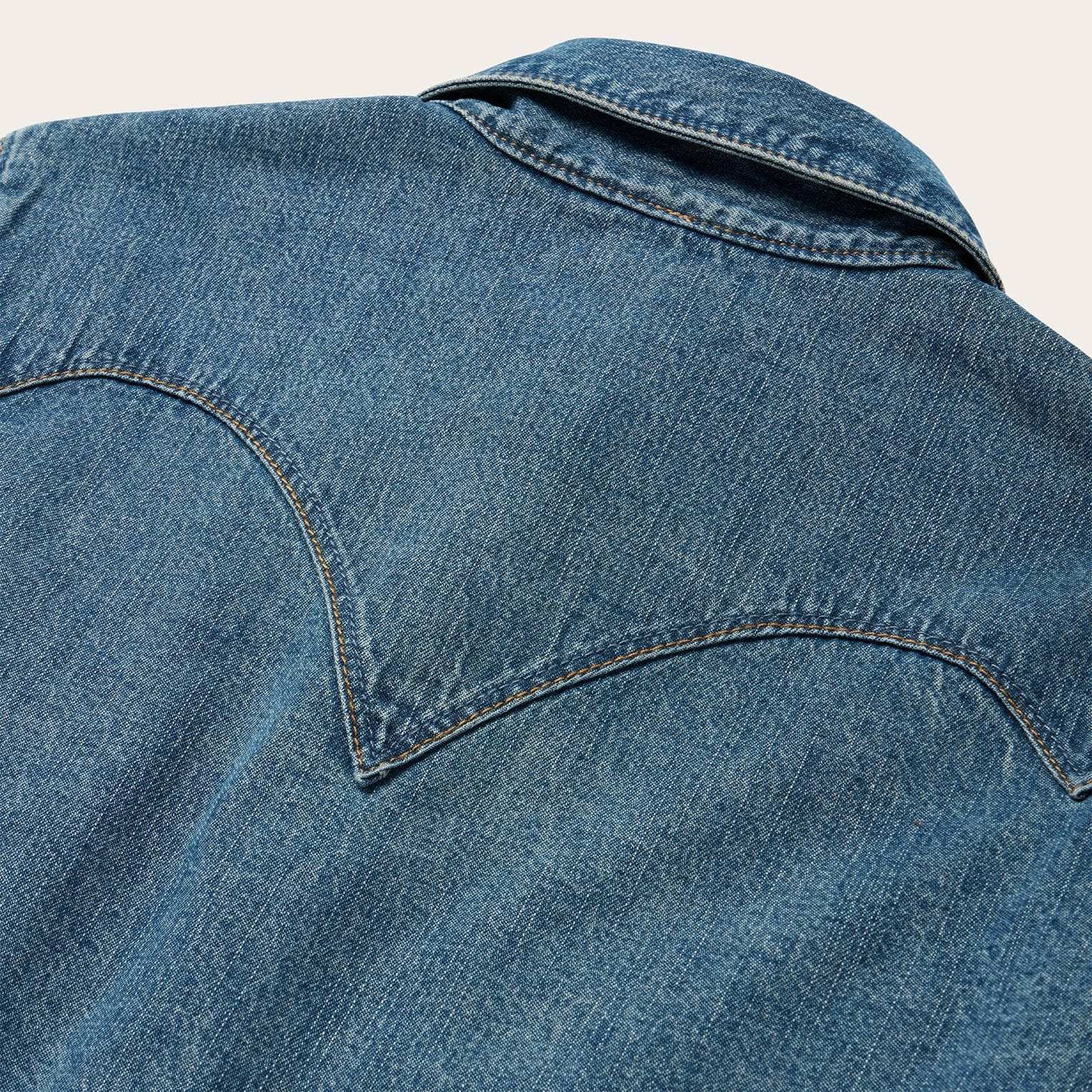 Stetson Chocolate Snap Western Denim Shirt - Stetson - Flyclothing LLC