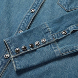 Stetson Chocolate Snap Western Denim Shirt - Stetson - Flyclothing LLC