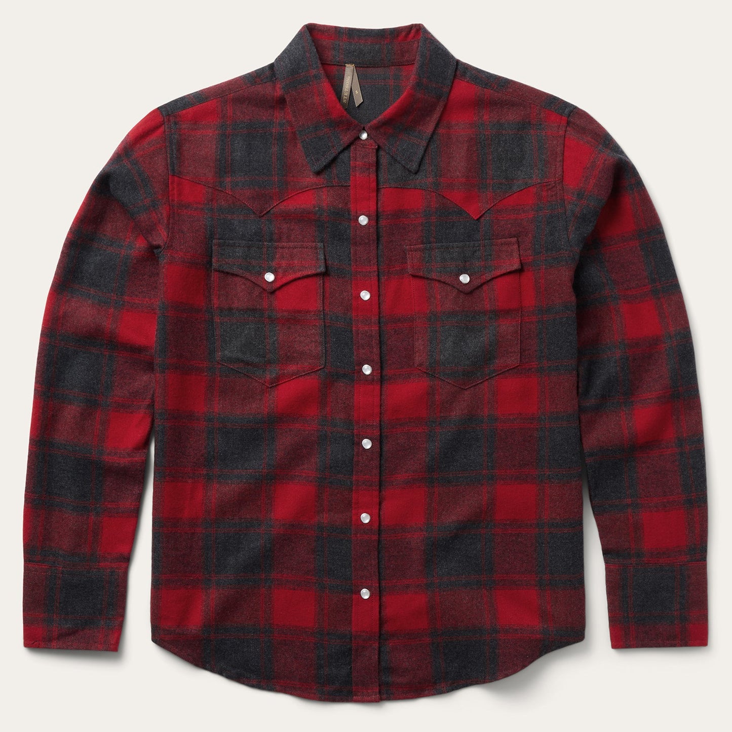 Stetson Buffalo Plaid Flannel Western Shirt