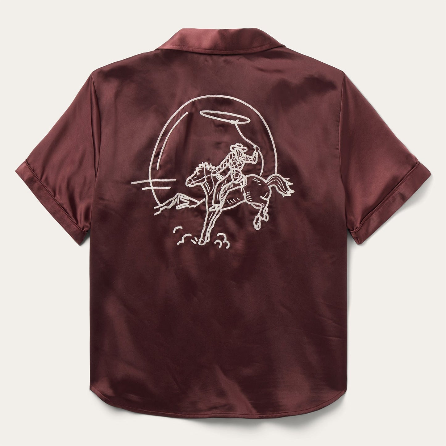 Stetson Embroidered Short Sleeve Blouse