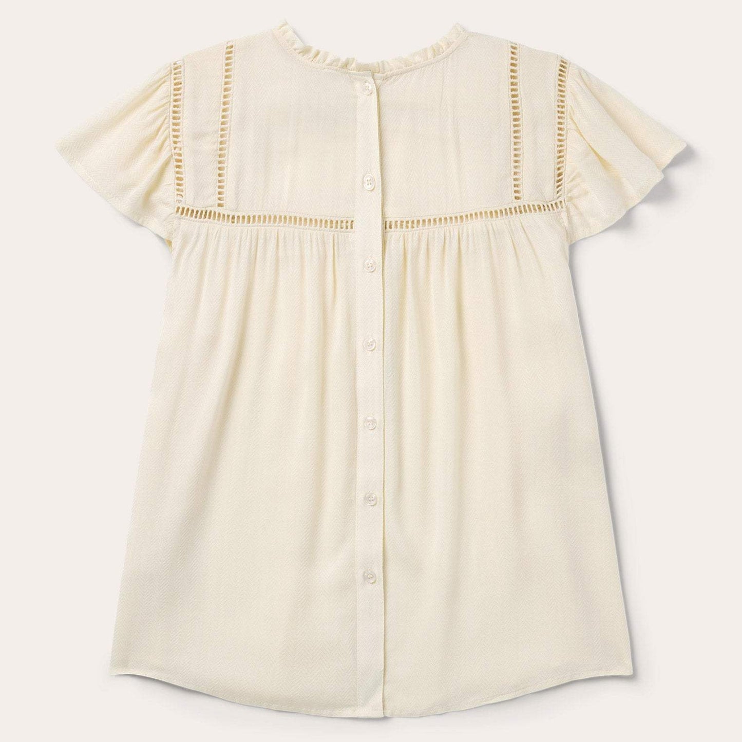 Stetson Cream Herringbone Blouse - Stetson - Flyclothing LLC