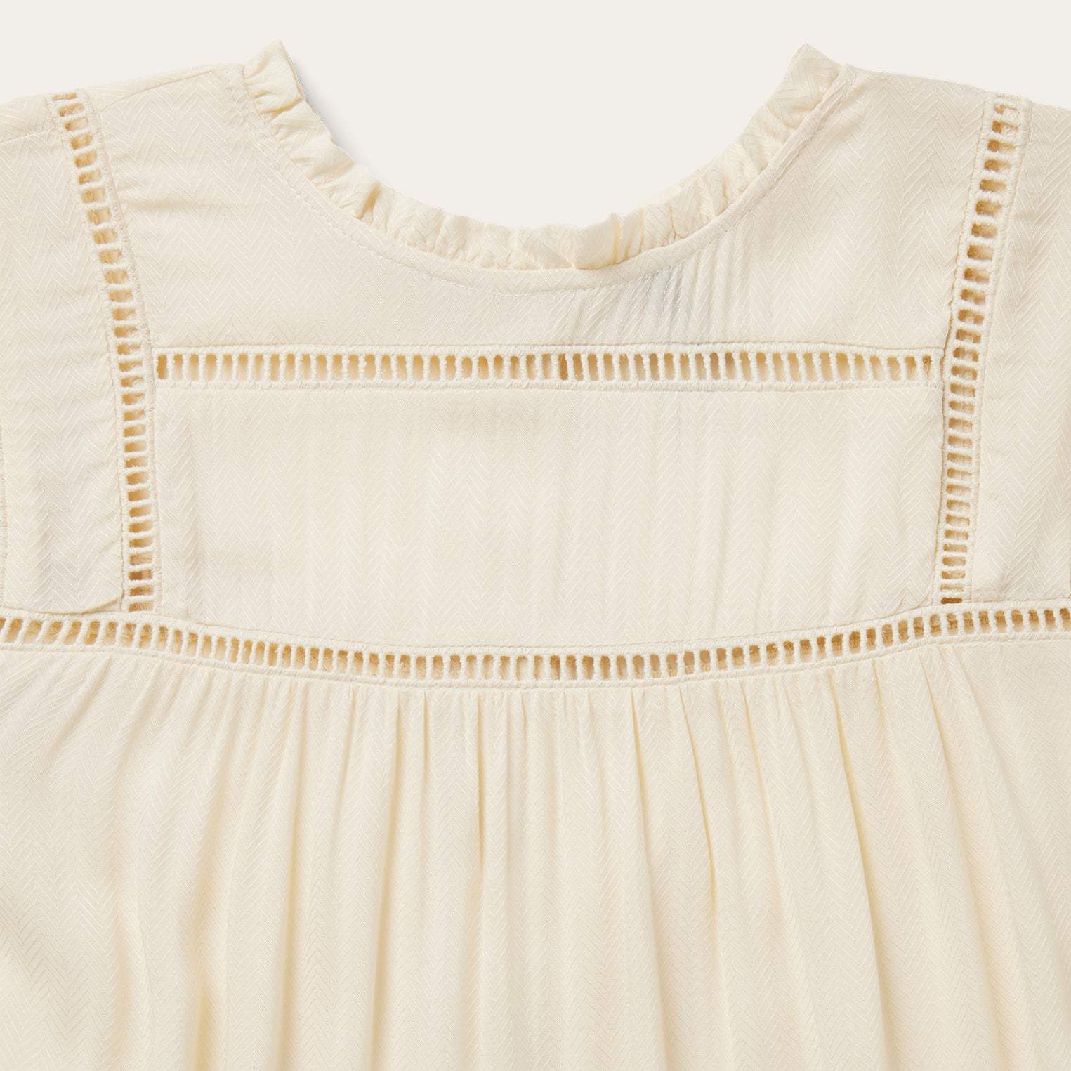 Stetson Cream Herringbone Blouse - Stetson - Flyclothing LLC