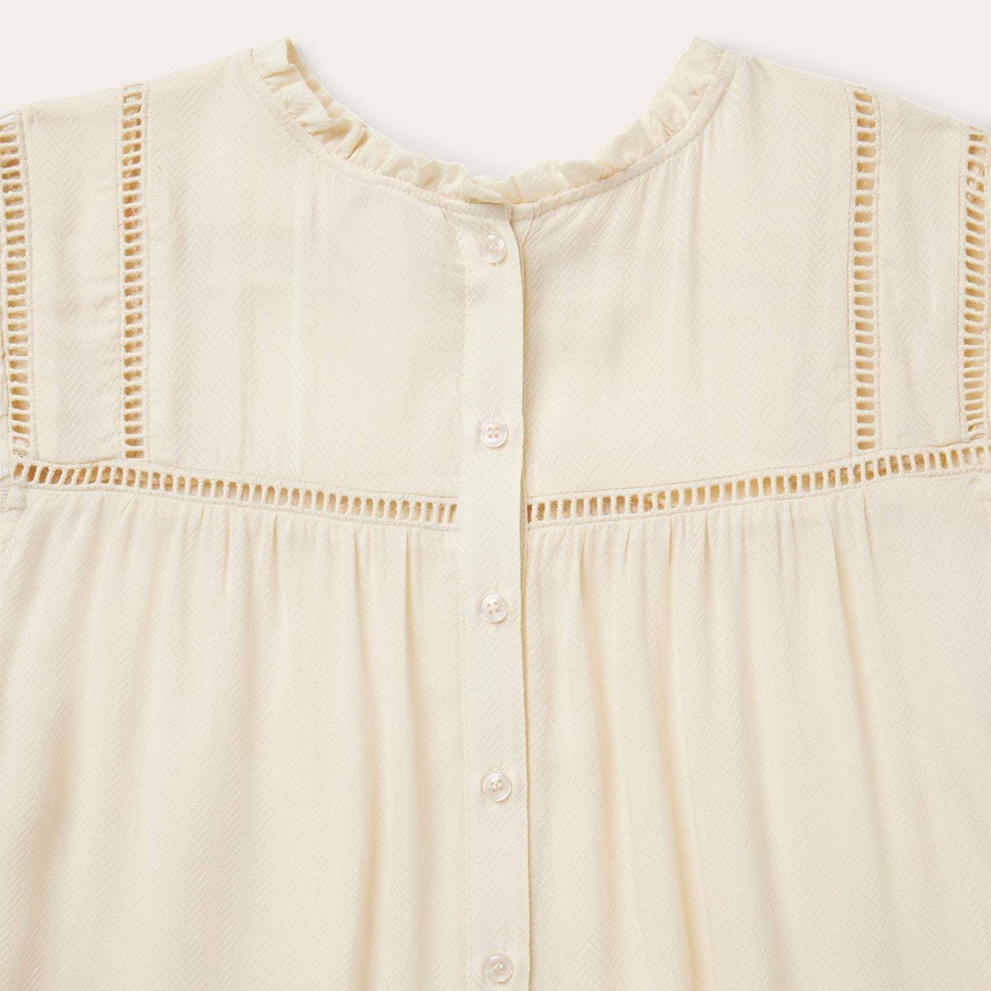 Stetson Cream Herringbone Blouse - Stetson - Flyclothing LLC