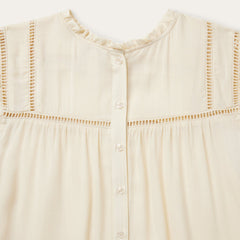 Stetson Cream Herringbone Blouse