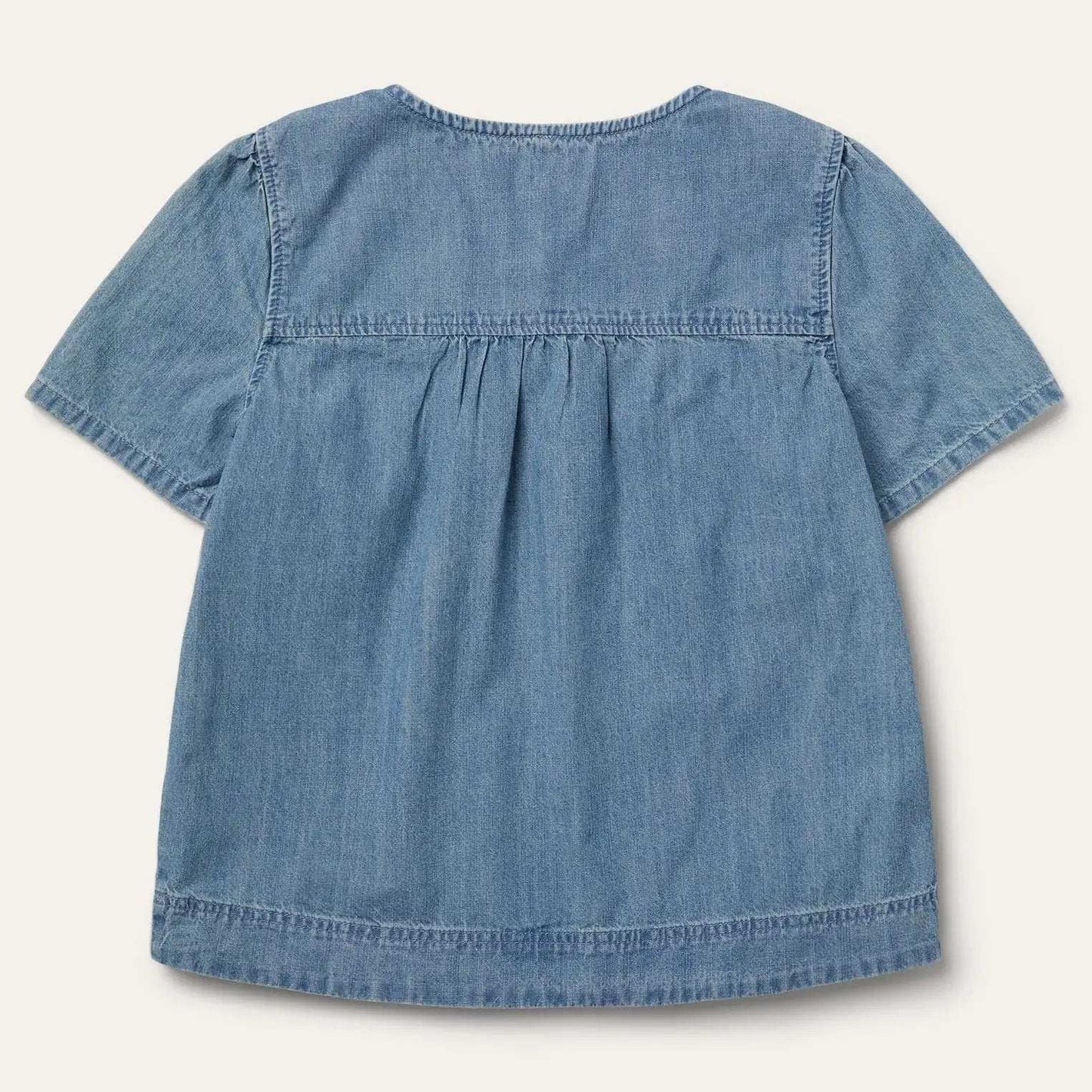 Stetson Short-Sleeved Denim Blouse - Stetson - Flyclothing LLC